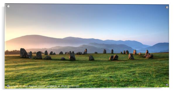 Castlerigg stone circle at dawn II Acrylic by Alan Payton