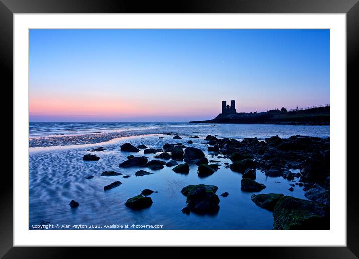Reculver at the blue hour 1 Framed Mounted Print by Alan Payton
