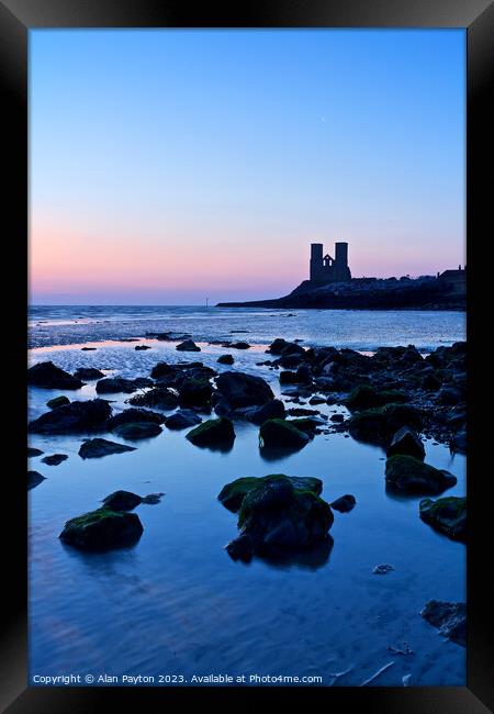 Reculver at the blue hour 2 Framed Print by Alan Payton
