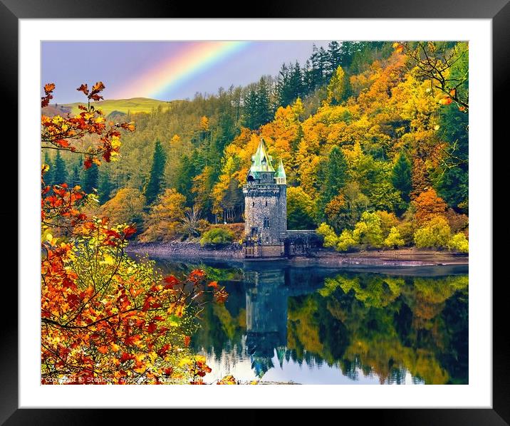 Lake Vyrnwy Autumn  Framed Mounted Print by Stephen Taylor