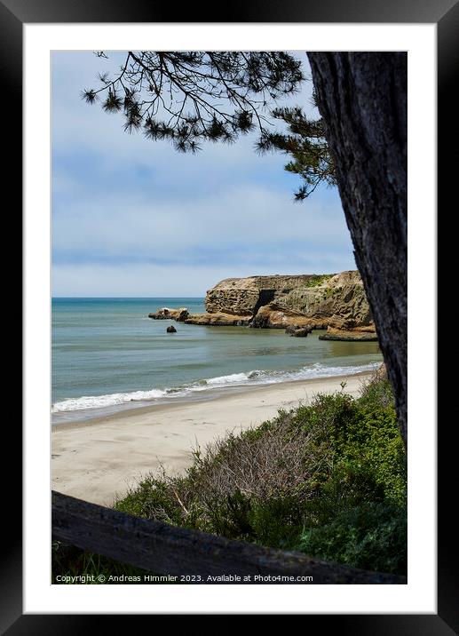 Cove Beach Ano Nuevo State Park Framed Mounted Print by Andreas Himmler