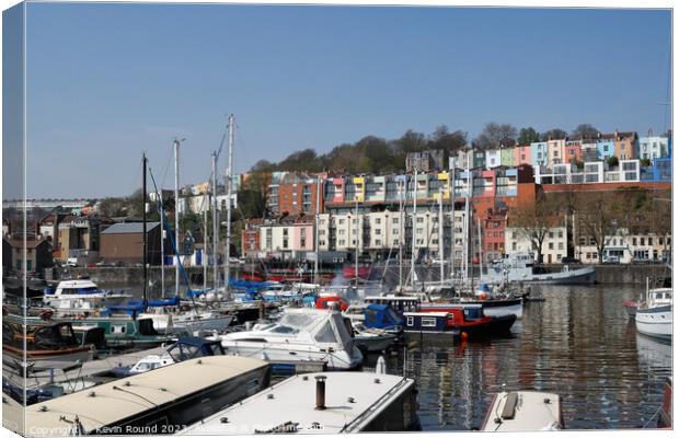 Bristol harbour marina Canvas Print by Kevin Round