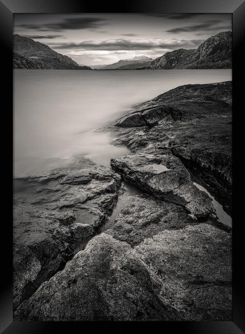 On the Banks of Loch Maree Framed Print by Dave Bowman