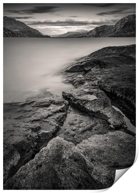 On the Banks of Loch Maree Print by Dave Bowman