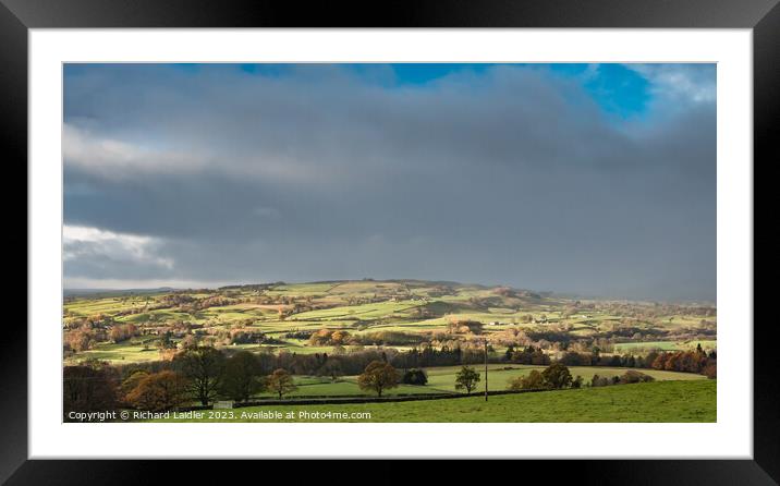 Spotlight on Bail Hill, Teesdale Framed Mounted Print by Richard Laidler