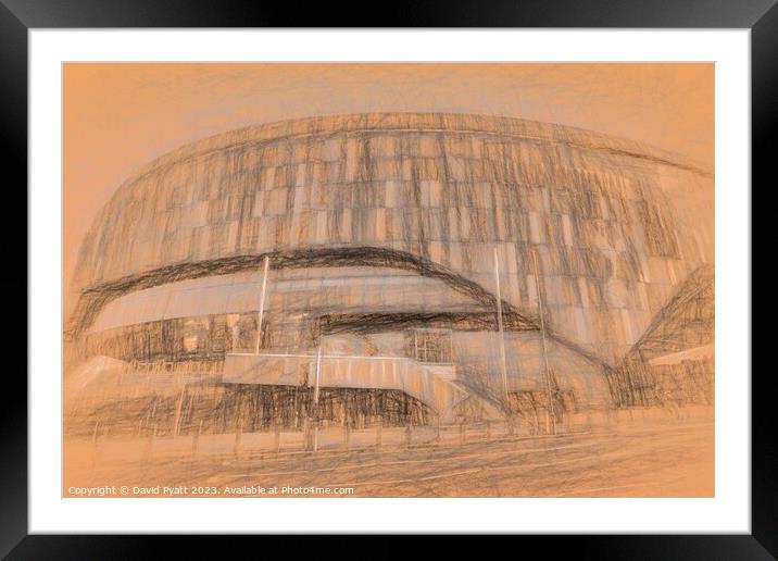 Tottenham Hotspur Stadium da Vinci Framed Mounted Print by David Pyatt