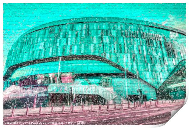 Tottenham Stadium Graffiti Art Print by David Pyatt