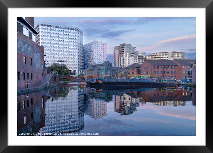 Regency Wharf Sunset Framed Mounted Print by Andy Durnin