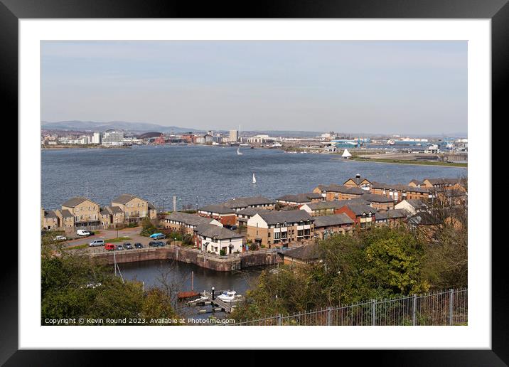 Cardiff Bay Penarth Marina Framed Mounted Print by Kevin Round