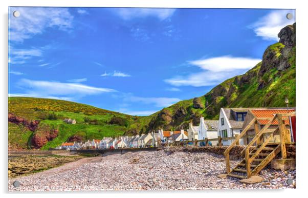 Pennan Aberdeenshire North East Scotland  Acrylic by OBT imaging