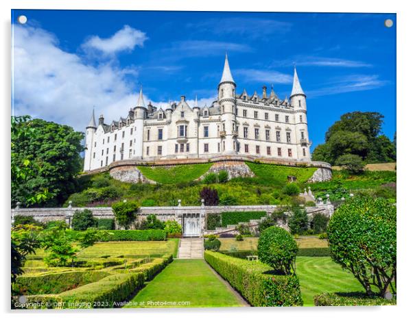 Dunrobin Castle & Gardens Sutherland Highland Scotland  Acrylic by OBT imaging