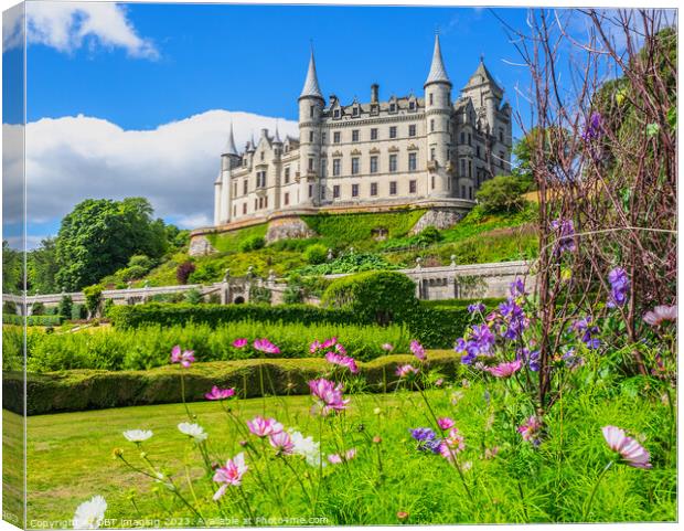 Dunrobin Castle & Gardens Sutherland Highland Scotland Fairy Tale Blossum Canvas Print by OBT imaging
