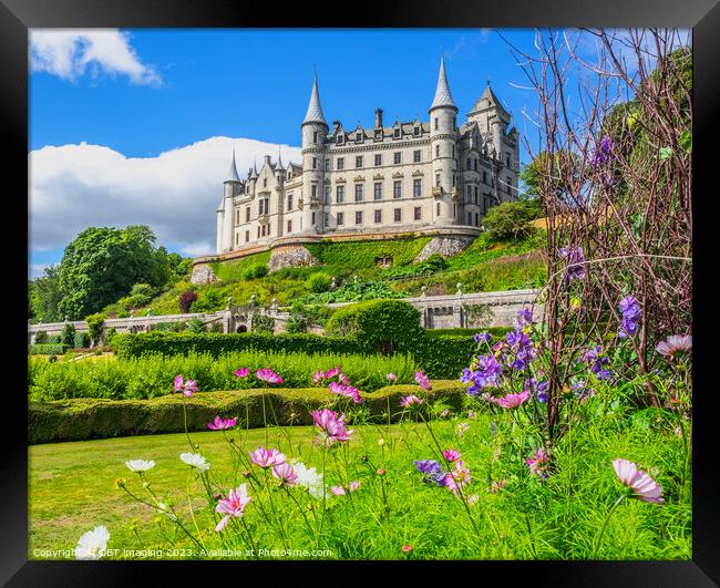 Dunrobin Castle & Gardens Sutherland Highland Scotland Fairy Tale Blossum Framed Print by OBT imaging