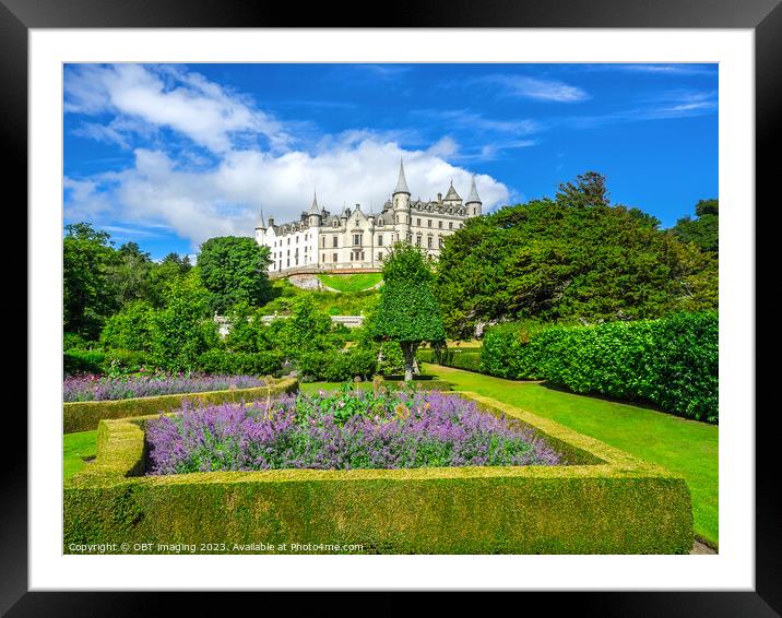 Dunrobin Castle & Garden Sutherland Highland Scotland Fairy Tale Summer Framed Mounted Print by OBT imaging