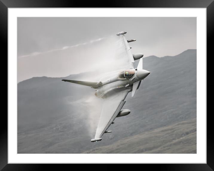 11 Squadron RAF Typhoon on the Mach Loop Framed Mounted Print by Rory Trappe