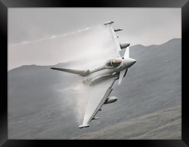 11 Squadron RAF Typhoon on the Mach Loop Framed Print by Rory Trappe