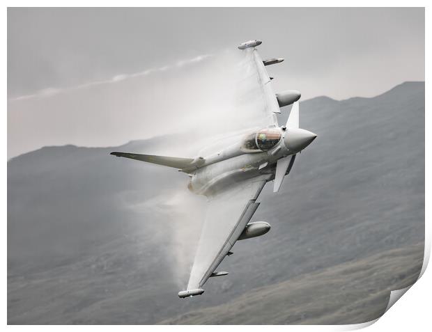 11 Squadron RAF Typhoon on the Mach Loop Print by Rory Trappe