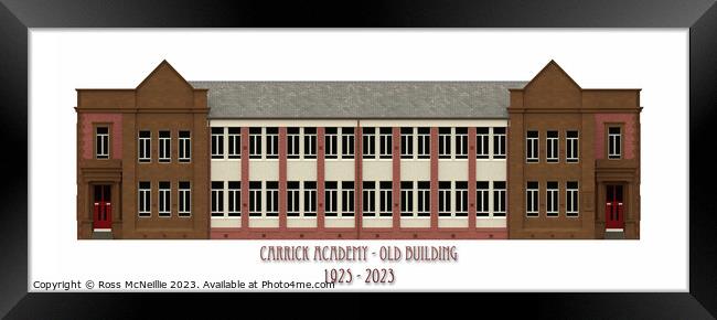 Carrick Academy - Front Elevation Framed Print by Ross McNeillie