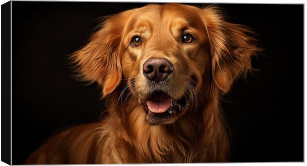 Golden Retriever Canvas Print by K9 Art