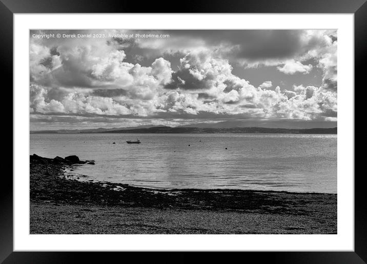 Moelfre Beach Framed Mounted Print by Derek Daniel