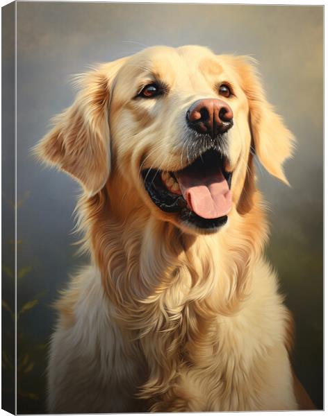 Golden Retriever Canvas Print by K9 Art