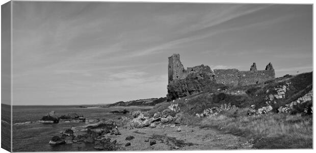 Dunure Castle, South Ayrshire, Scotland Canvas Print by Allan Durward Photography