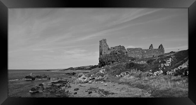 Dunure Castle, South Ayrshire, Scotland Framed Print by Allan Durward Photography