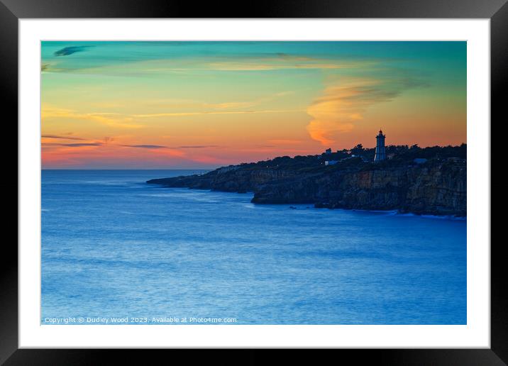 Cascais Bay sunset Framed Mounted Print by Dudley Wood