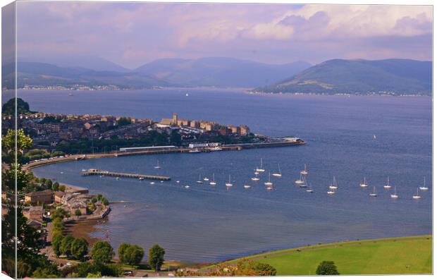 Gourock, Inverclyde, West Coast of Scotland Canvas Print by Allan Durward Photography