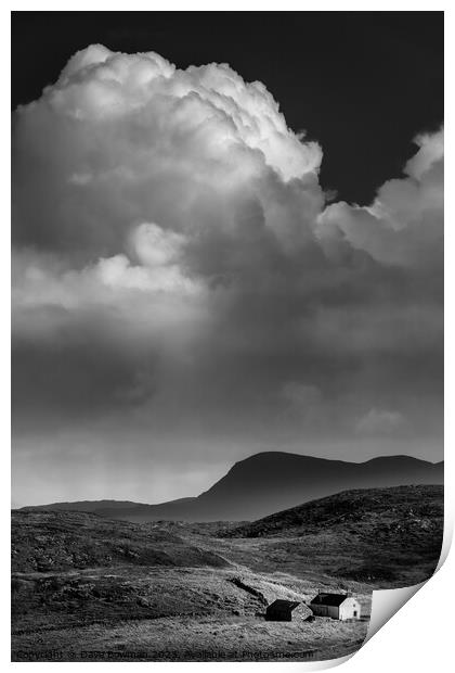Clouds over Clashnessie Print by Dave Bowman