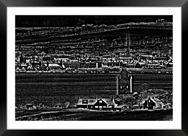 Greenan Castle and Ayr  (Abstract)  Framed Mounted Print by Allan Durward Photography