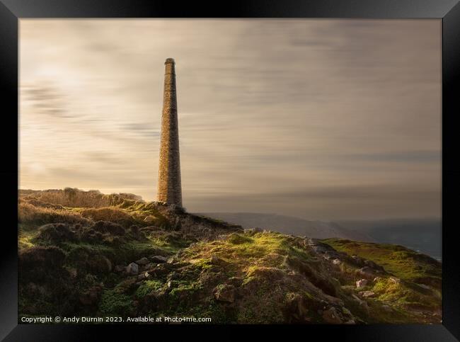 The Stack at Botallack Mine Framed Print by Andy Durnin