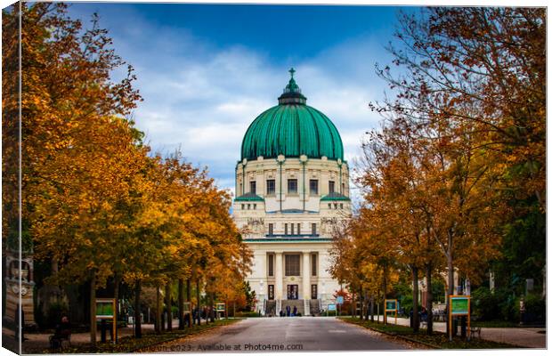 St. Charles Borromeo Cemetery Church  Canvas Print by Suppakij Vorasriherun