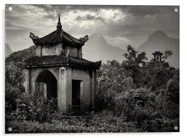 Vietnamese Shrine Acrylic by Dave Bowman