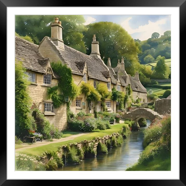 Cotswolds Framed Mounted Print by Scott Anderson