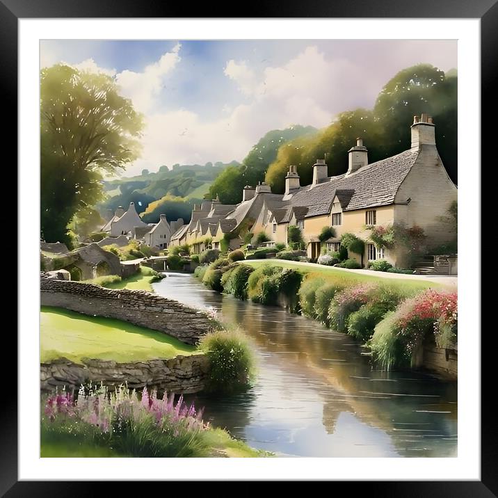 Impression of the Cotswolds Framed Mounted Print by Scott Anderson