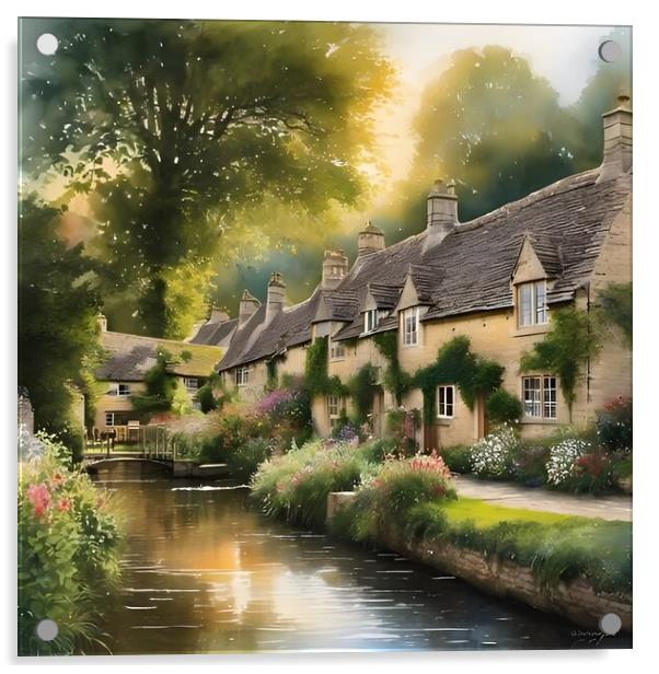 Impression of the Cotswolds Acrylic by Scott Anderson