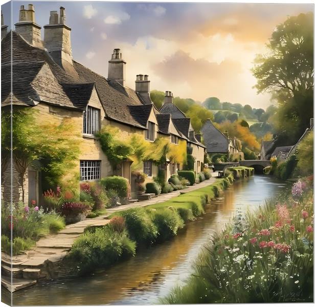 Impression of Cotswolds Canvas Print by Scott Anderson
