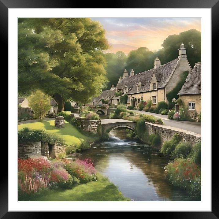 Cotswolds Framed Mounted Print by Scott Anderson