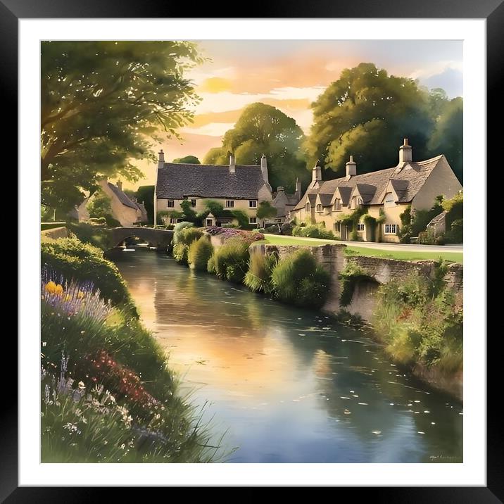 Impression of the Cotswolds Framed Mounted Print by Scott Anderson