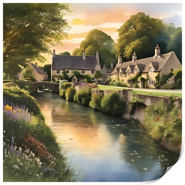 Impression of the Cotswolds Print by Scott Anderson