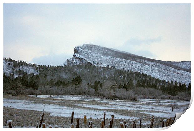 MONTANA IN THE WINTER Print by Larry Stolle