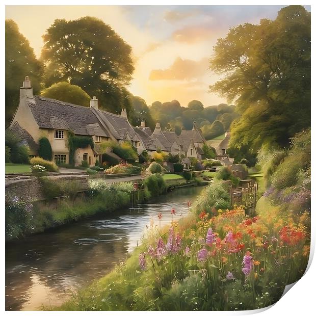 Impression of the Cotswolds Print by Scott Anderson