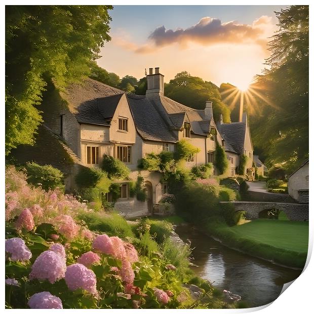 Cotswolds Print by Scott Anderson