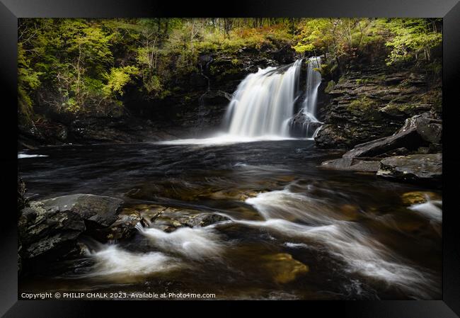 Falls of Falloch 970 Framed Print by PHILIP CHALK