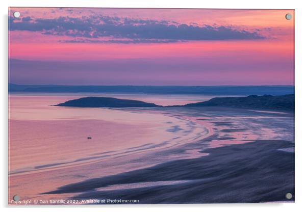 LLangennith, Rhossili Bay, Gower, Wales Acrylic by Dan Santillo