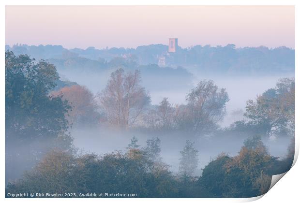 Wensum Valley Morning Print by Rick Bowden