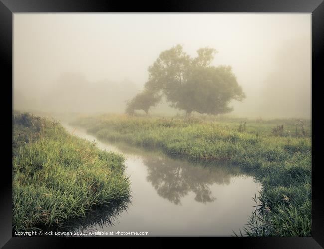 Wensum Valley Mist Framed Print by Rick Bowden