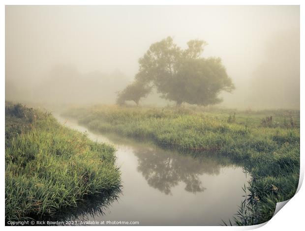 Wensum Valley Mist Print by Rick Bowden
