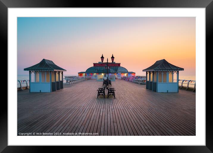 Cromer Pier Colours Framed Mounted Print by Rick Bowden